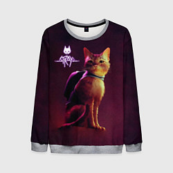Свитшот мужской Stray: Wandering Cat, цвет: 3D-меланж