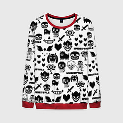 Мужской свитшот UNDERTALE WHITE PATTERN