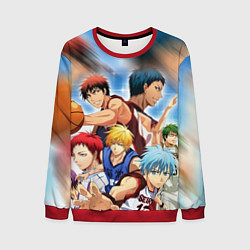 Свитшот мужской KUROKO BASKETBALL КОМАНДА, цвет: 3D-красный