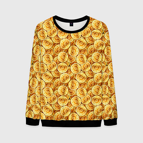 Мужской свитшот Эфириум Ethereum / 3D-Черный – фото 1