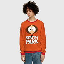 Свитшот мужской Южный парк Кенни South Park, цвет: 3D-красный — фото 2