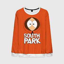Свитшот мужской Южный парк Кенни South Park, цвет: 3D-белый