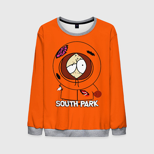 Мужской свитшот South Park - Южный парк Кенни / 3D-Меланж – фото 1