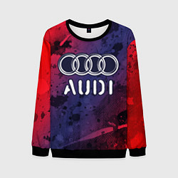 Свитшот мужской AUDI Audi Краски, цвет: 3D-черный