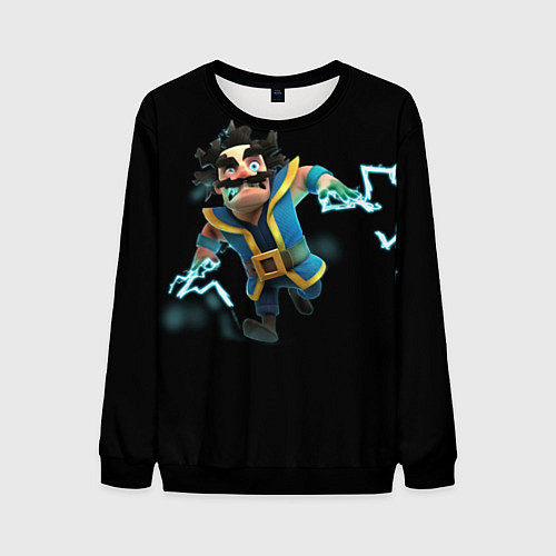 Мужской свитшот Громовержец Clash Royale / 3D-Черный – фото 1