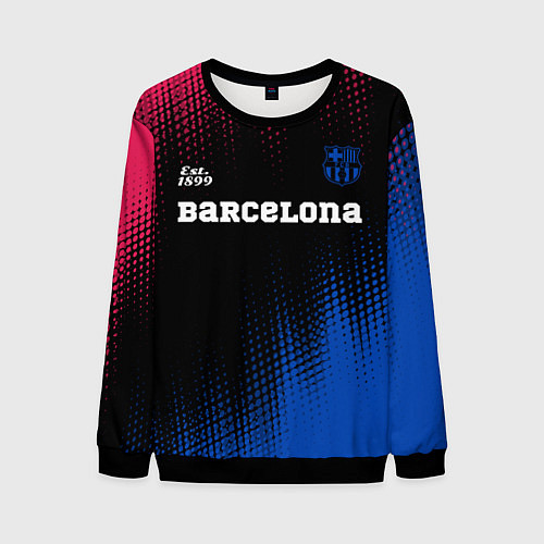 Мужской свитшот BARCELONA Barcelona Est 1899 / 3D-Черный – фото 1