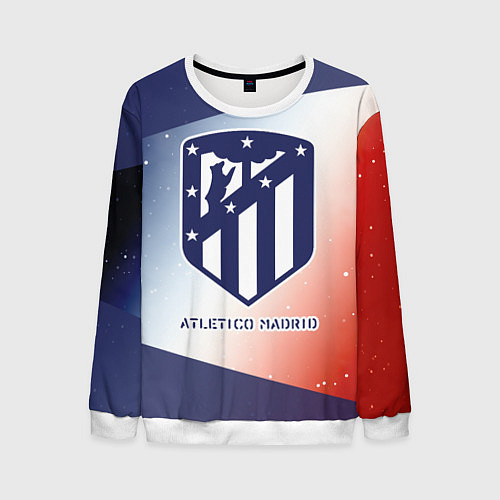 Мужской свитшот АТЛЕТИКО Atletico Madrid Графика / 3D-Белый – фото 1