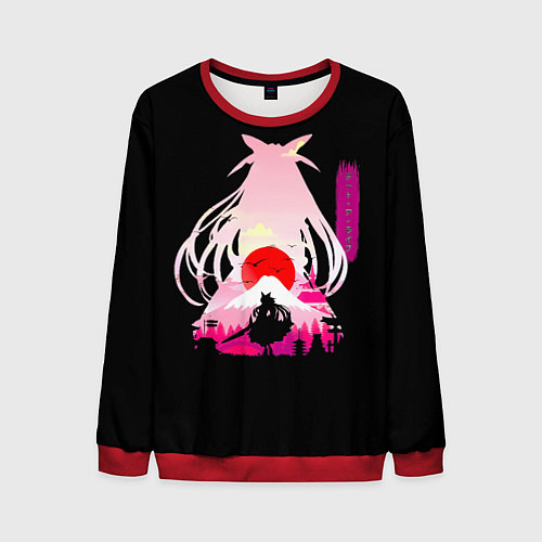 Мужской свитшот Котори Ицука - Рандеву с жизнью / 3D-Красный – фото 1