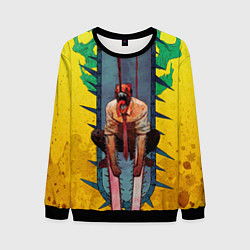 Свитшот мужской Chainsaw Man - Дэндзи, цвет: 3D-черный