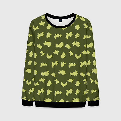 Мужской свитшот Пограничник камуфляж / 3D-Черный – фото 1