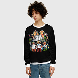 Свитшот мужской Mario x GTA, цвет: 3D-белый — фото 2