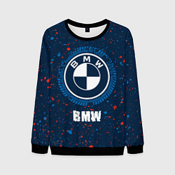Свитшот мужской BMW BMW Брызги, цвет: 3D-черный