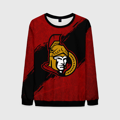 Мужской свитшот Оттава Сенаторз , Ottawa Senators / 3D-Черный – фото 1