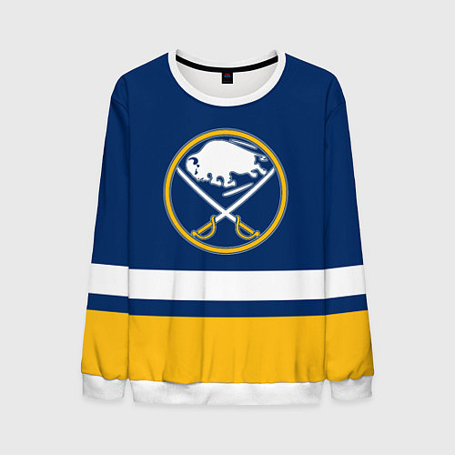 Мужской свитшот Buffalo Sabres, Баффало Сейберз / 3D-Белый – фото 1