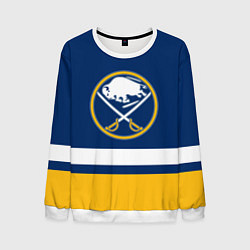 Свитшот мужской Buffalo Sabres, Баффало Сейберз, цвет: 3D-белый