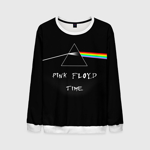 Мужской свитшот PINK FLOYD TIME ПИНК ФЛОЙД ЛОГОТИП / 3D-Белый – фото 1