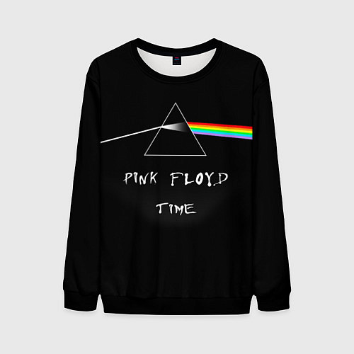 Мужской свитшот PINK FLOYD TIME ПИНК ФЛОЙД ЛОГОТИП / 3D-Черный – фото 1