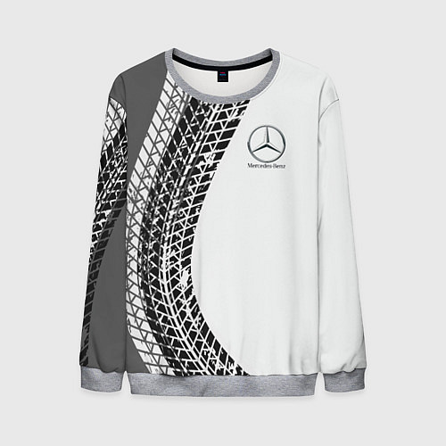 Мужской свитшот Mercedes-Benz дрифт / 3D-Меланж – фото 1