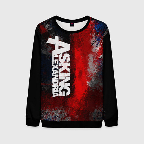 Мужской свитшот Asking Alexandria British / 3D-Черный – фото 1