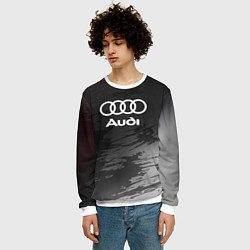 Свитшот мужской Audi туман, цвет: 3D-белый — фото 2