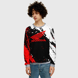 Свитшот мужской Honda Logo Auto, цвет: 3D-меланж — фото 2