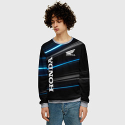 Свитшот мужской Honda Хонда, цвет: 3D-меланж — фото 2