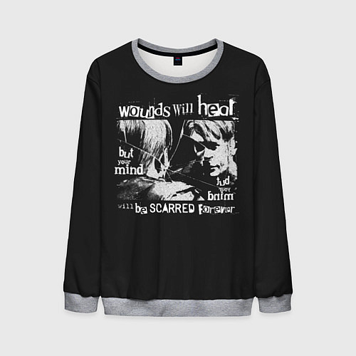 Мужской свитшот Джеймс Сандерленд / 3D-Меланж – фото 1