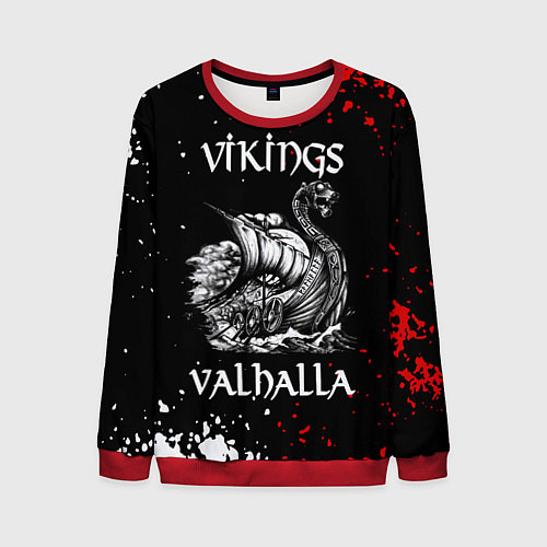 Мужской свитшот Викинги: Вальхалла Vikings: Valhalla / 3D-Красный – фото 1