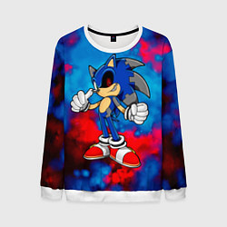 Свитшот мужской СОНИК EXE SONIC, цвет: 3D-белый
