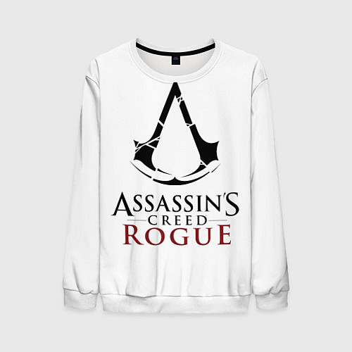 Мужской свитшот Assasins creed rogue / 3D-Белый – фото 1