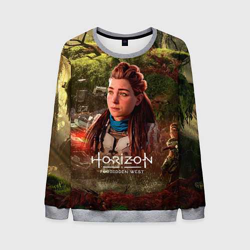 Мужской свитшот Horizon Forbidden West Aloy / 3D-Меланж – фото 1