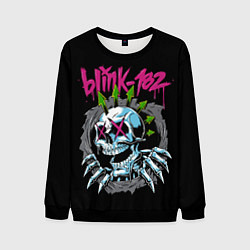 Свитшот мужской Blink 182 Блинк 182, цвет: 3D-черный