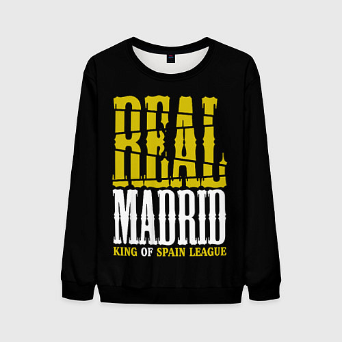 Мужской свитшот Real Madrid Реал Мадрид / 3D-Черный – фото 1