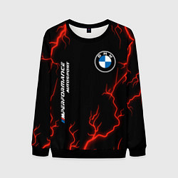 Свитшот мужской BMW Autosport Молнии, цвет: 3D-черный