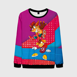 Свитшот мужской Rayman Legends abstract, цвет: 3D-черный