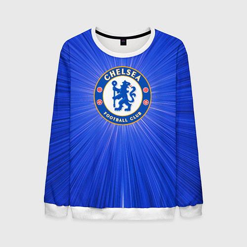 Мужской свитшот Chelsea football club / 3D-Белый – фото 1