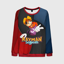 Мужской свитшот Rayman на абстрактном фоне