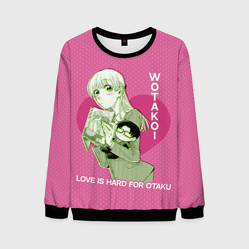 Мужской свитшот Wotakoi / 3D-Черный – фото 1