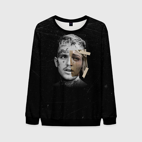 Мужской свитшот Lil Peep Esthetic CRYBABY Лил Пип / 3D-Черный – фото 1