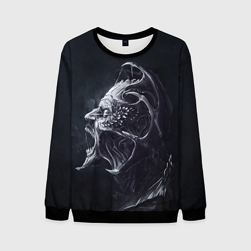 Мужской свитшот The Creeper Reborn / 3D-Черный – фото 1