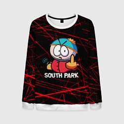 Свитшот мужской Мультфильм Южный парк Эрик South Park, цвет: 3D-белый