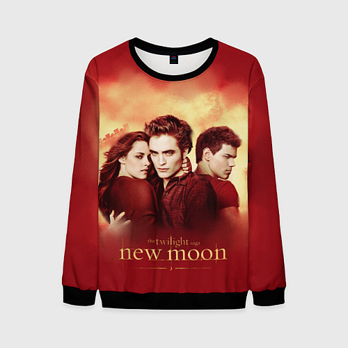 Мужской свитшот Новая луна / 3D-Черный – фото 1
