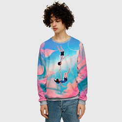 Свитшот мужской Дитя погоды арт, цвет: 3D-меланж — фото 2