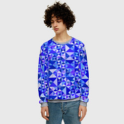 Свитшот мужской Камуфляж спортивный Призма - Лагуна, цвет: 3D-меланж — фото 2