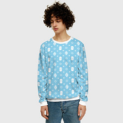 Свитшот мужской Узор Sky Blue Dope Camo Dope Street Market, цвет: 3D-белый — фото 2