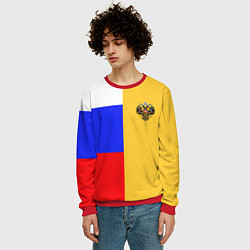 Свитшот мужской Имперское знамя ТРИКОЛОР, цвет: 3D-красный — фото 2