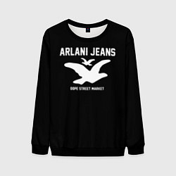 Свитшот мужской Узор Black Orlani Jeans Dope Street Market, цвет: 3D-черный