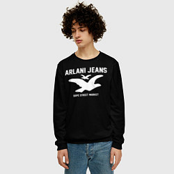Свитшот мужской Узор Black Orlani Jeans Dope Street Market, цвет: 3D-черный — фото 2