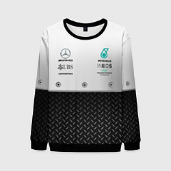 Свитшот мужской MERCEDES F1 СТАЛЬ, цвет: 3D-черный