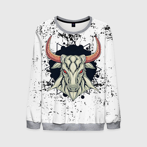 Мужской свитшот Bull! / 3D-Меланж – фото 1